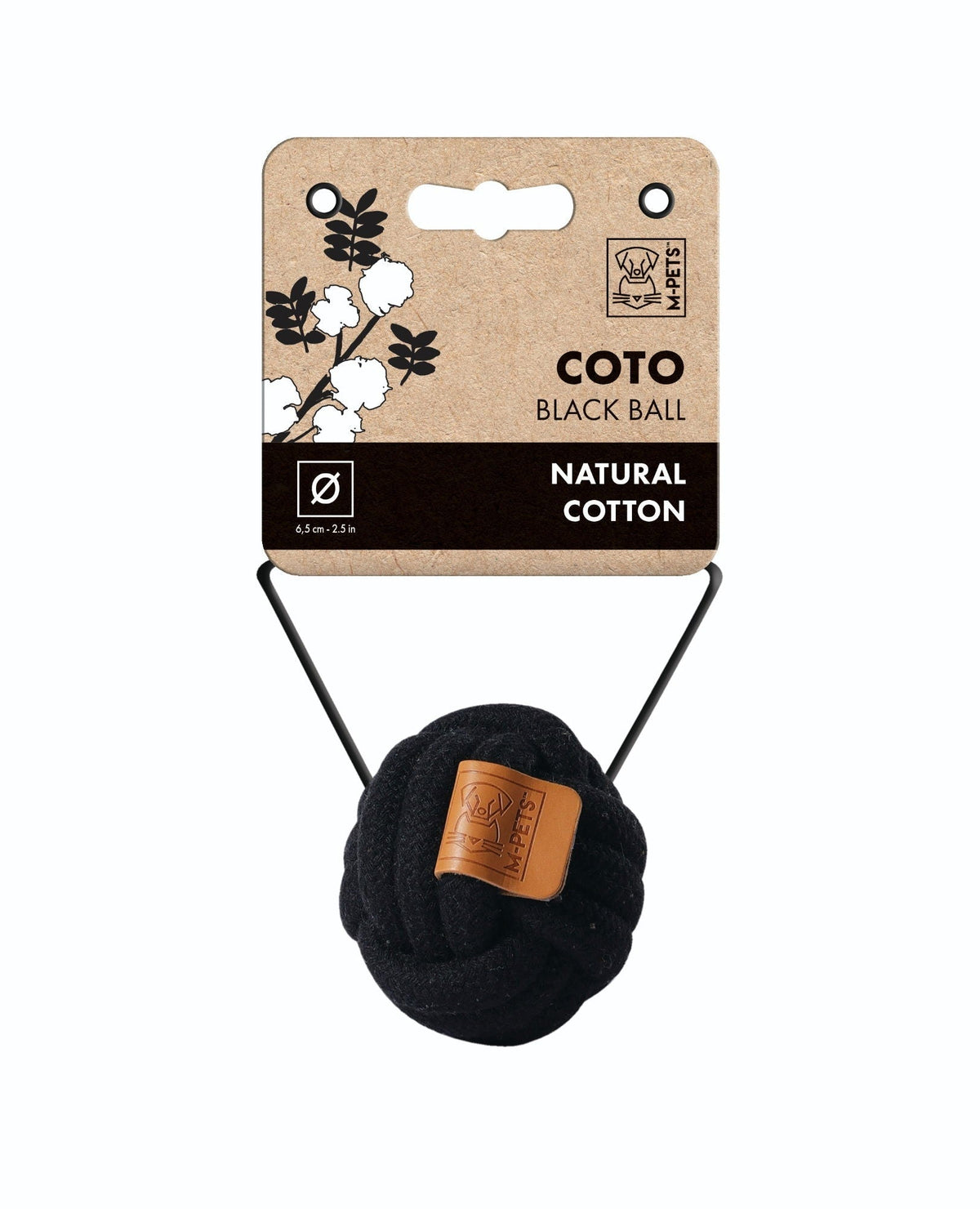 M-PETS Coto Black Ball 6.5 Cm