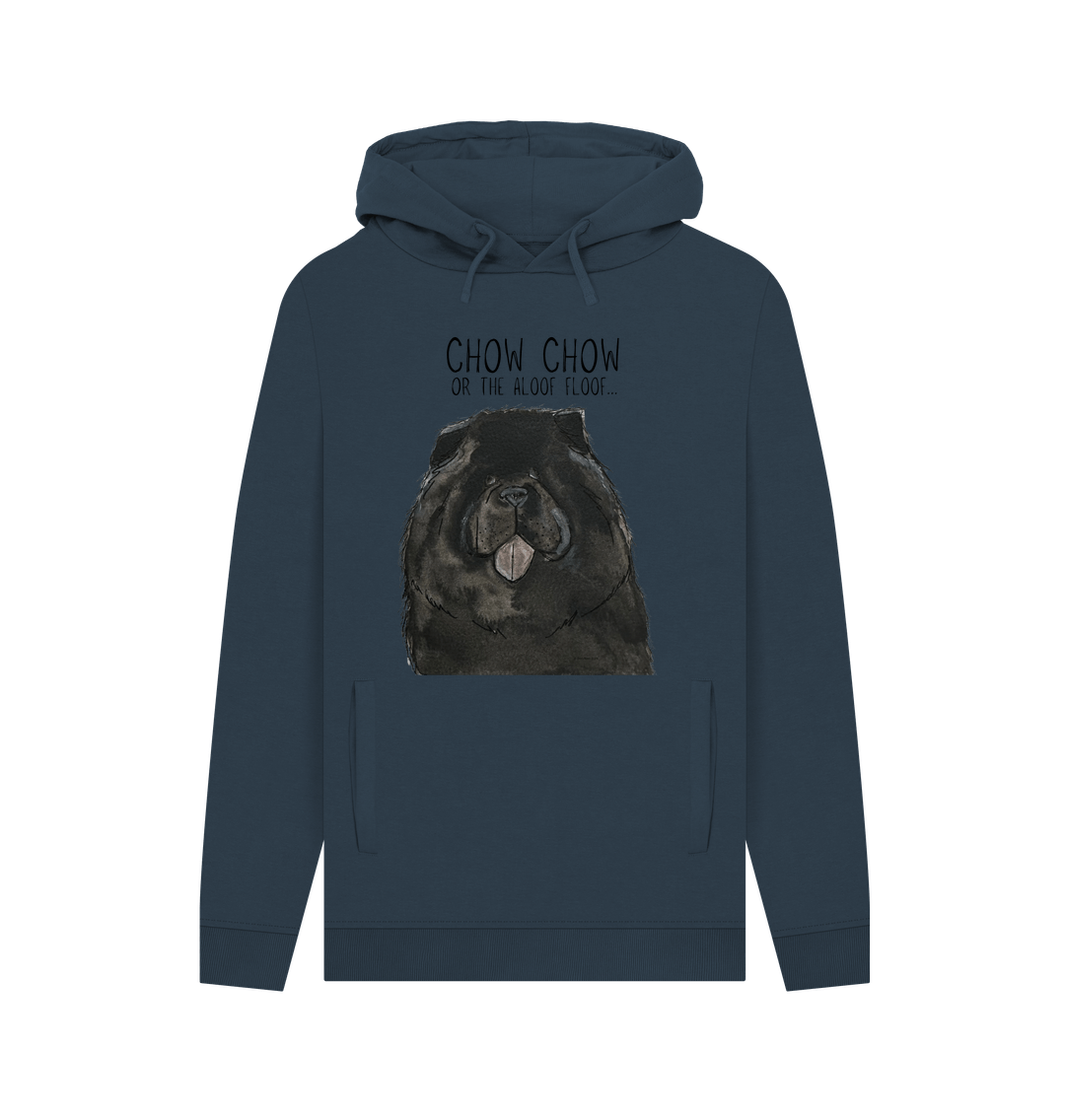 Black Chow Chow 'The Aloof Floof' Men's Hoodie – Stylish and Cozy