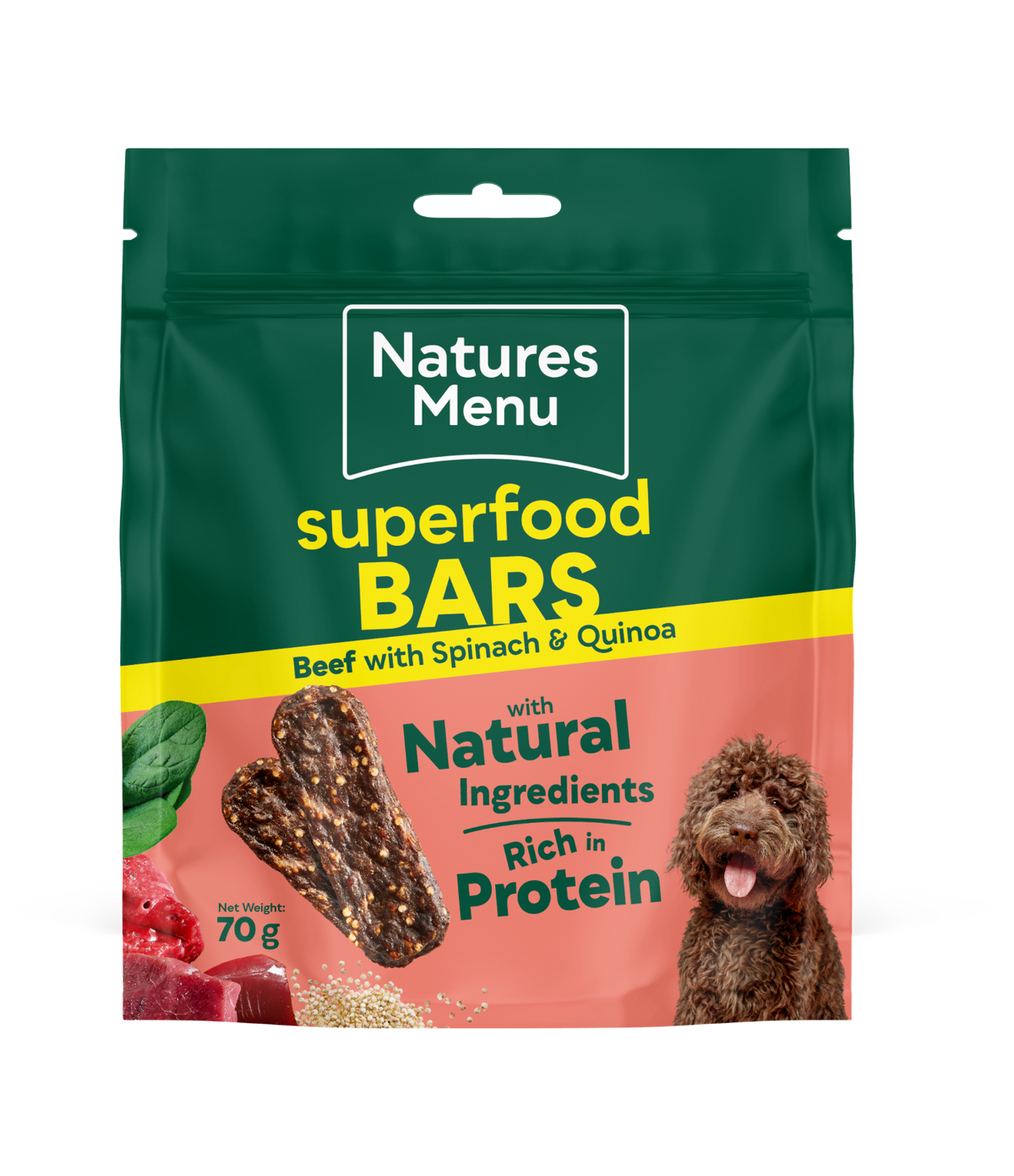 Natures Menu Superfood Bars Turkey 70g - Case of 9