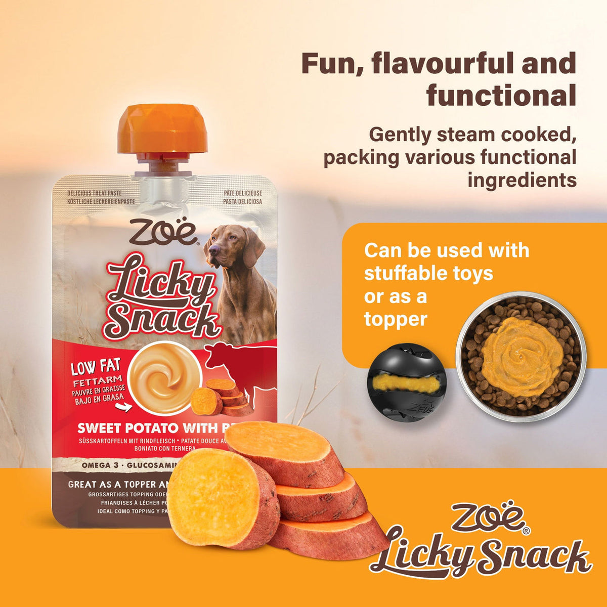 Zoë Licky Snack Sweet Potato & Beef Recipe 85g