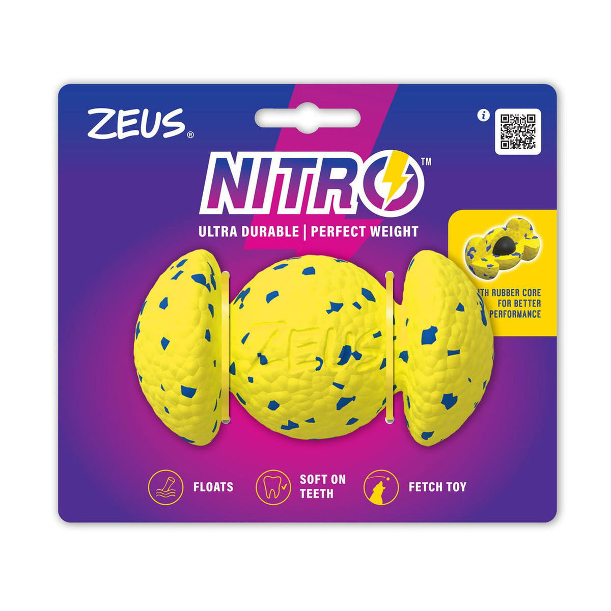 Zeus Nitro Weighted Grip Ball 12.4cm