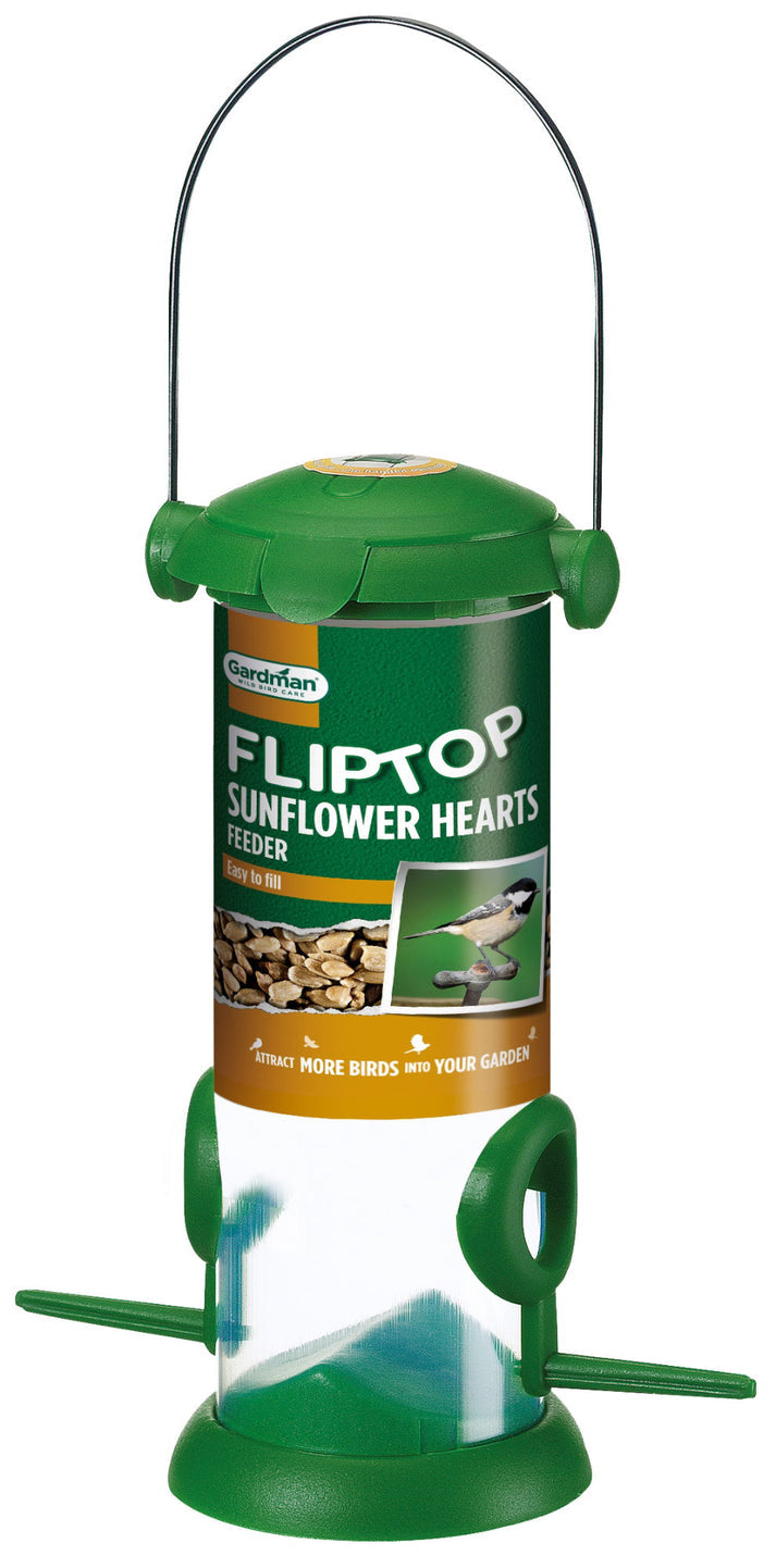 Gardman Flip Top Sunflower Heart Feeder