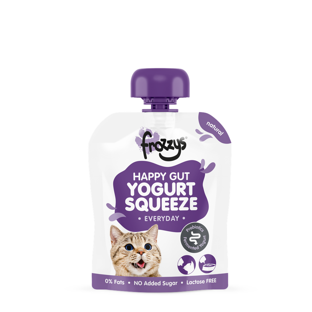 Frozzys Yogurt Squeeze Pouch Cat Natural 85g - Case of 10