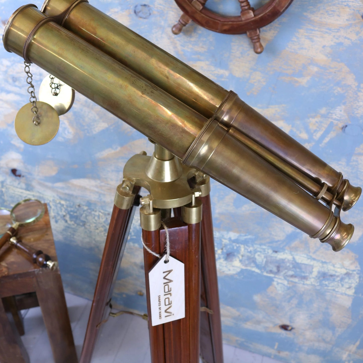 Mowai Vintage Binoculars on Tripod