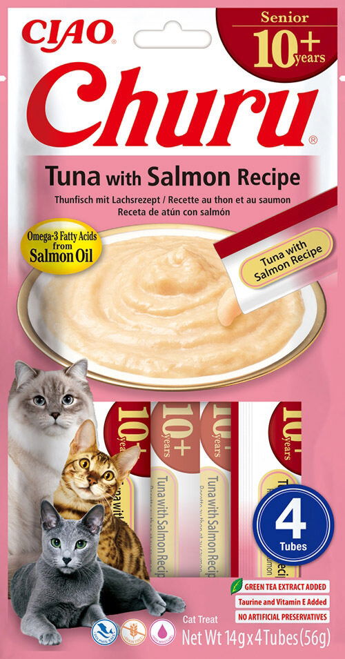 Churu Senior 4 Pack Tuna with Salmon Recipe