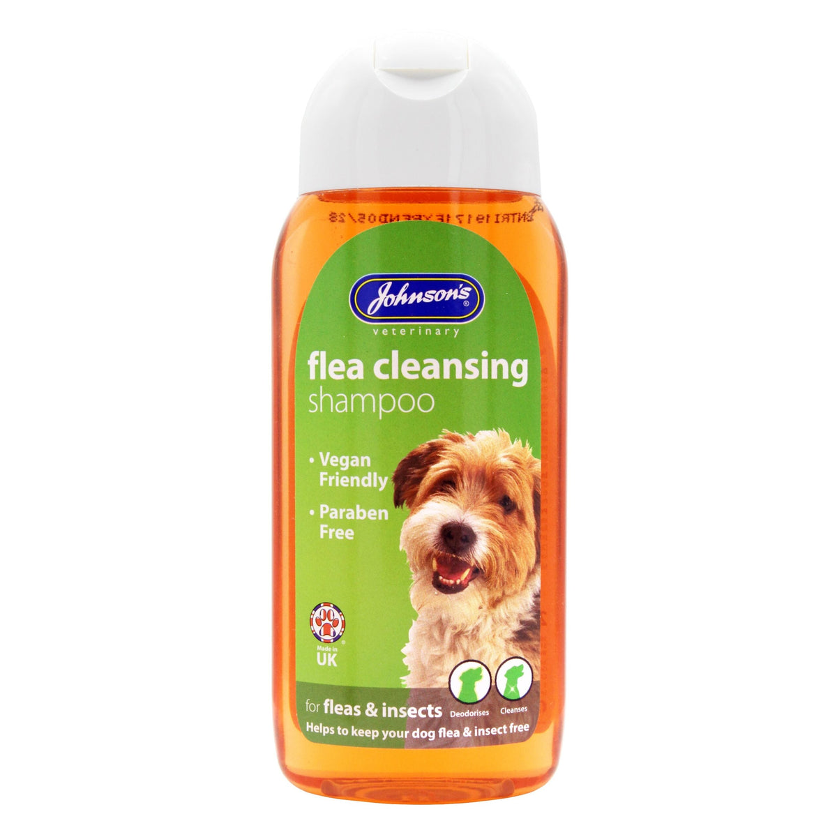 Johnsons Vet Dog Flea Cleansing Shampoo 400ml