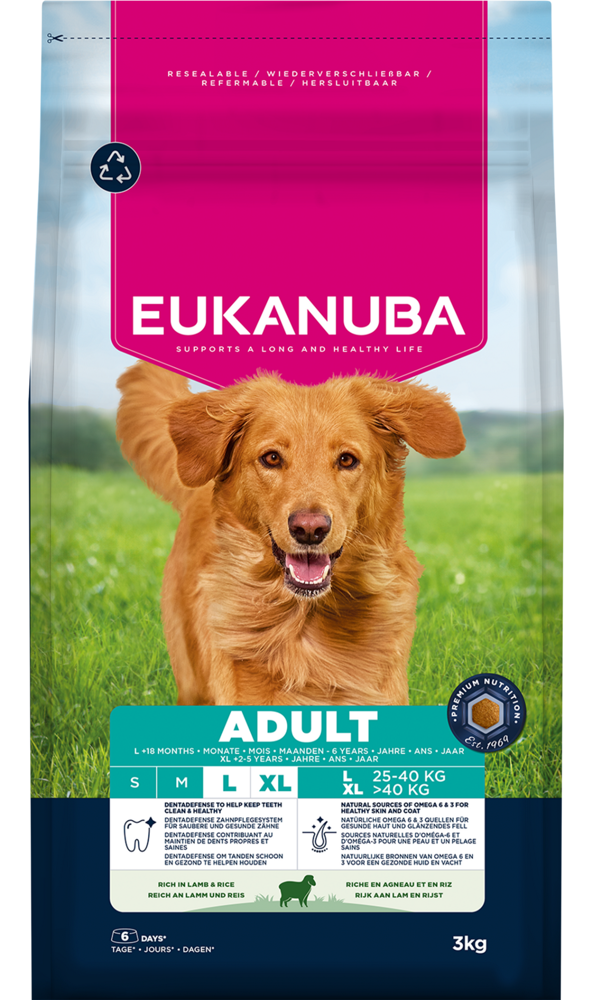 Eukanuba Dog Adult Lamb & Rice 3kg