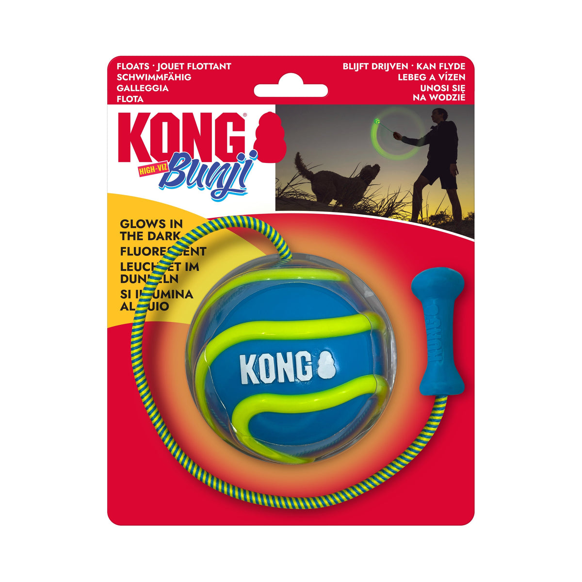 KONG Bunji High-Viz Ball Assorted Large
