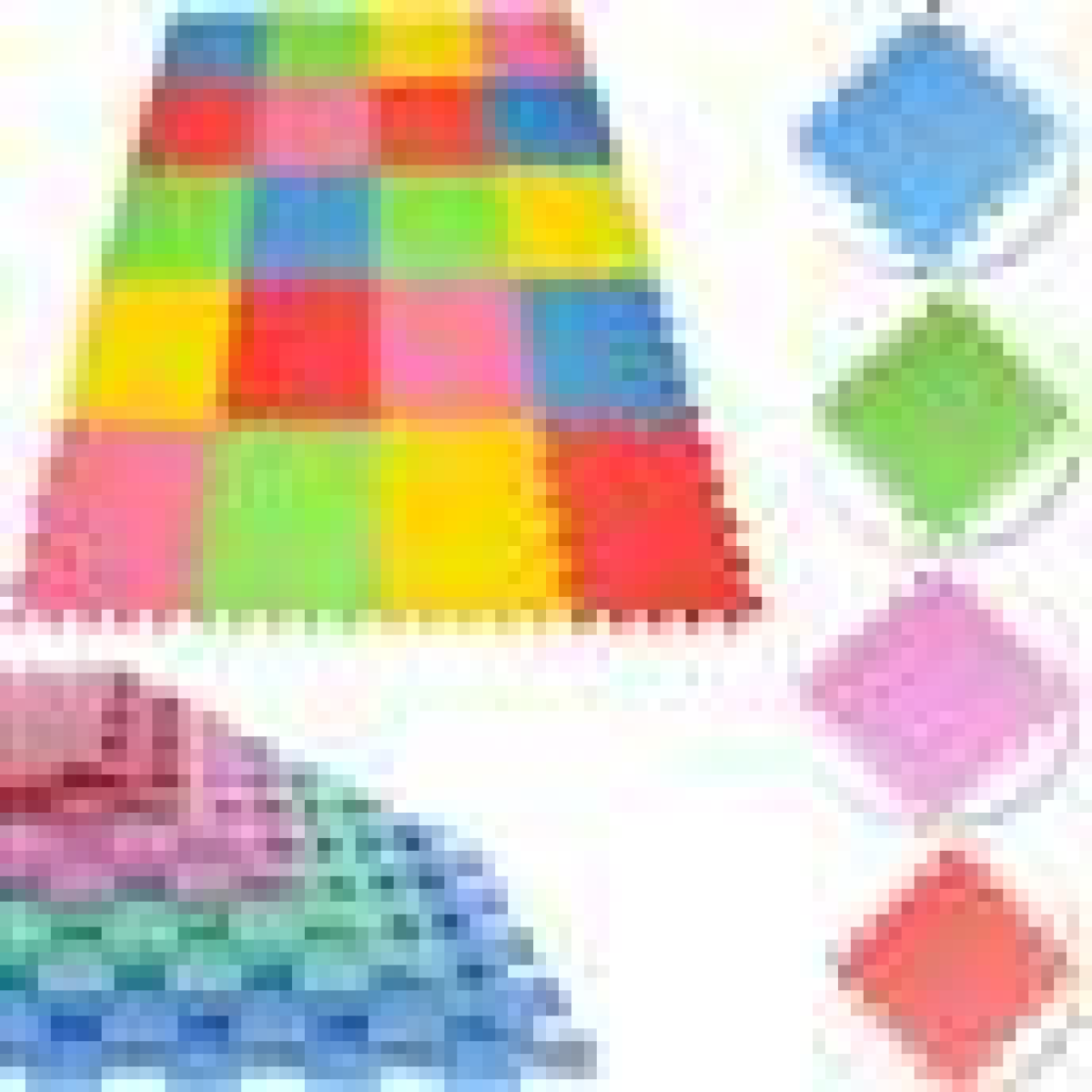 3 PACKS MULTICOLOR EVA INTERLOCKING Mat 30 x 30