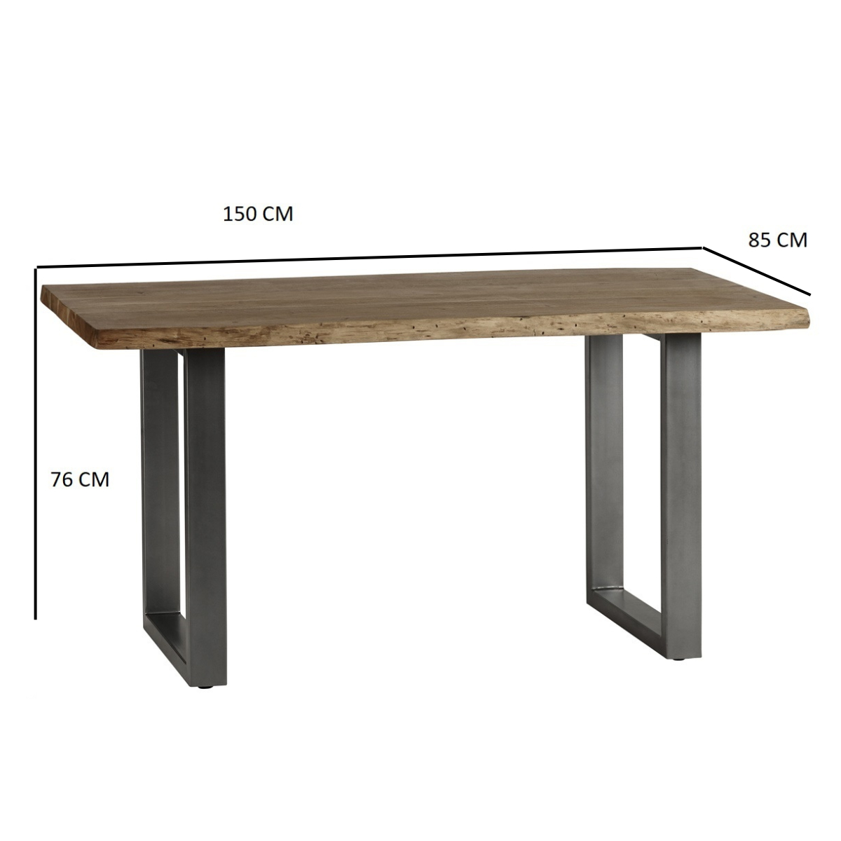 Baltic Live Edge Dining Table 1.5 M