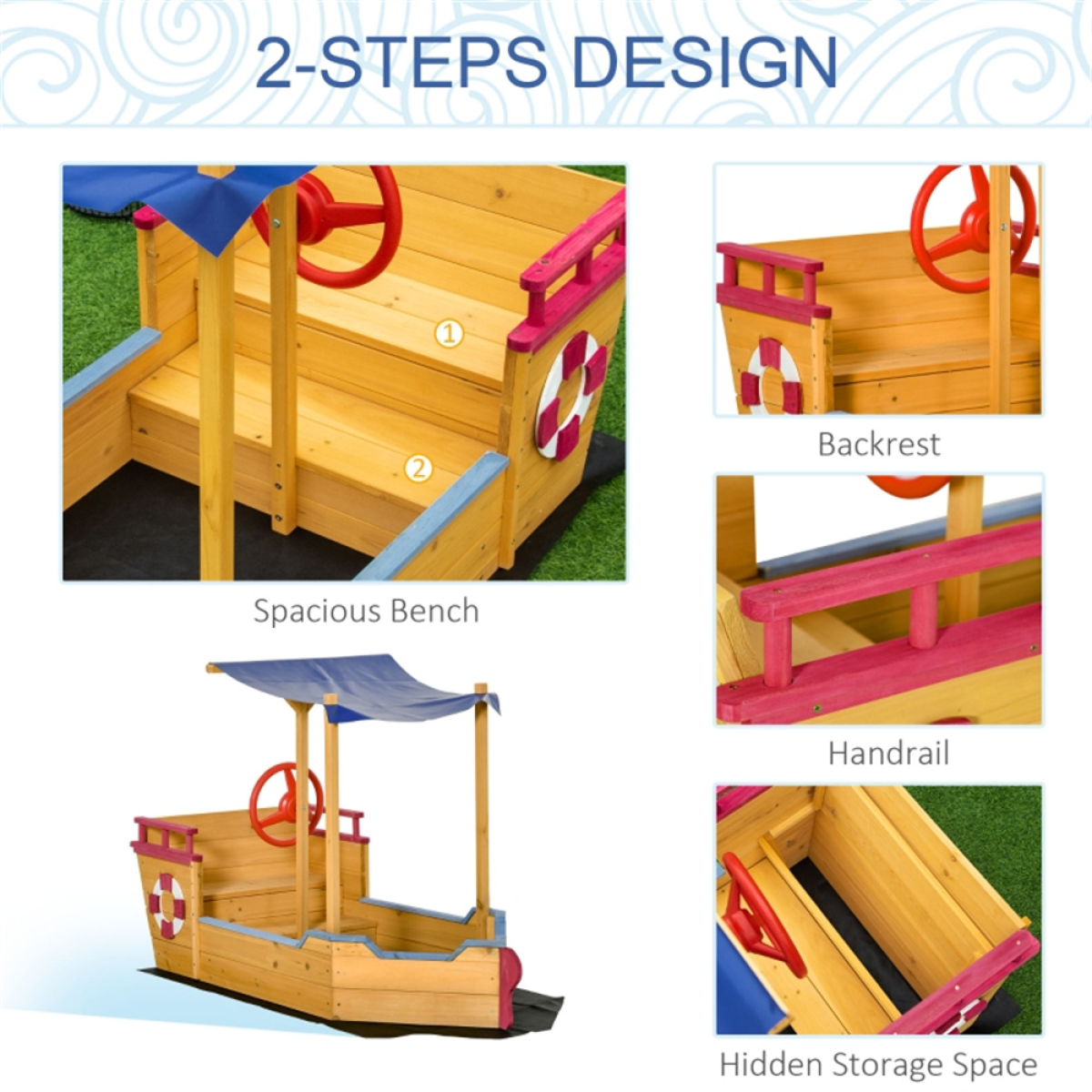 Kids Sandbox with Cover ( Amazon Shipping)(Prohibited by WalMart)