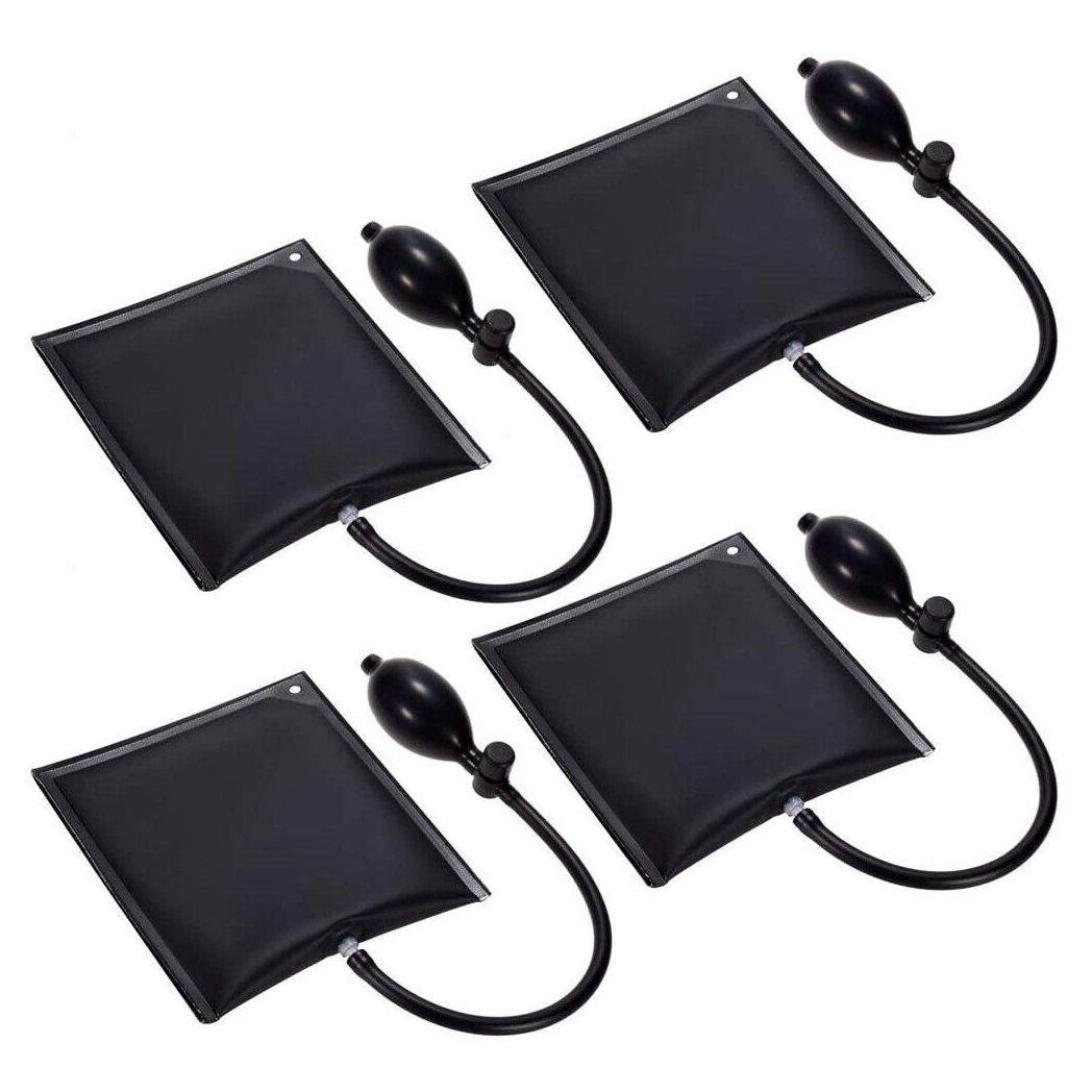 4x Air Bag Pump Wedge Inflatable Auto Car Window Repair Lifter Alignment Level