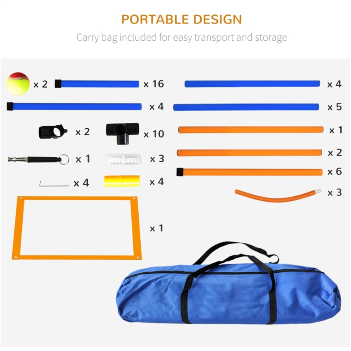 Dog agility training equipment