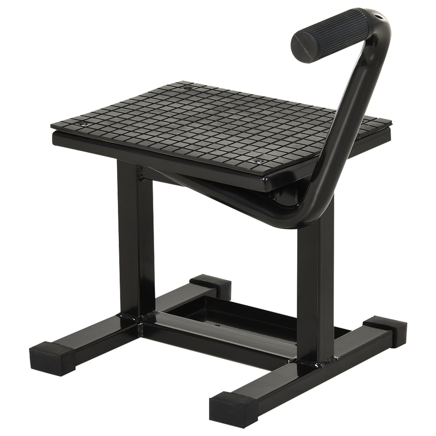 DURHAND DURHAND Steel Motorbike Jack Lift Rubber Platform Crank Lift Manual Repair Table Black 48.0000cm x 34.0000cm x 43.0000cm