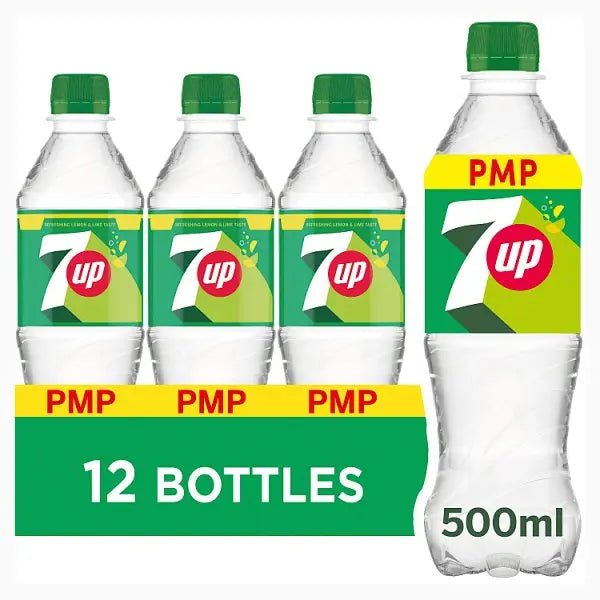 7UP Regular Lemon and Lime Bottle PMP 500ml (Case of 12)