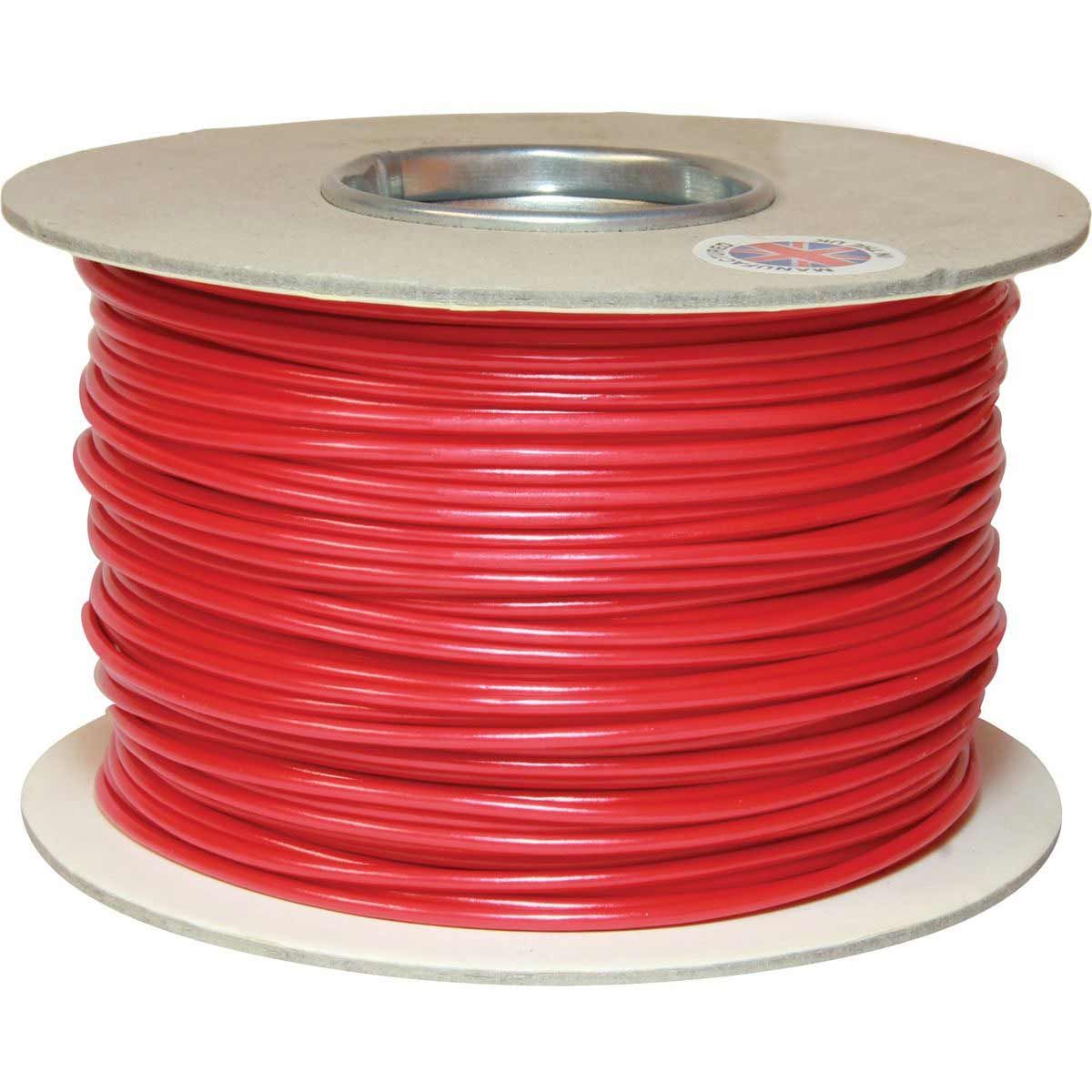 AMC 1 Core 2.5mm² Red Thin Wall Cable (100m)