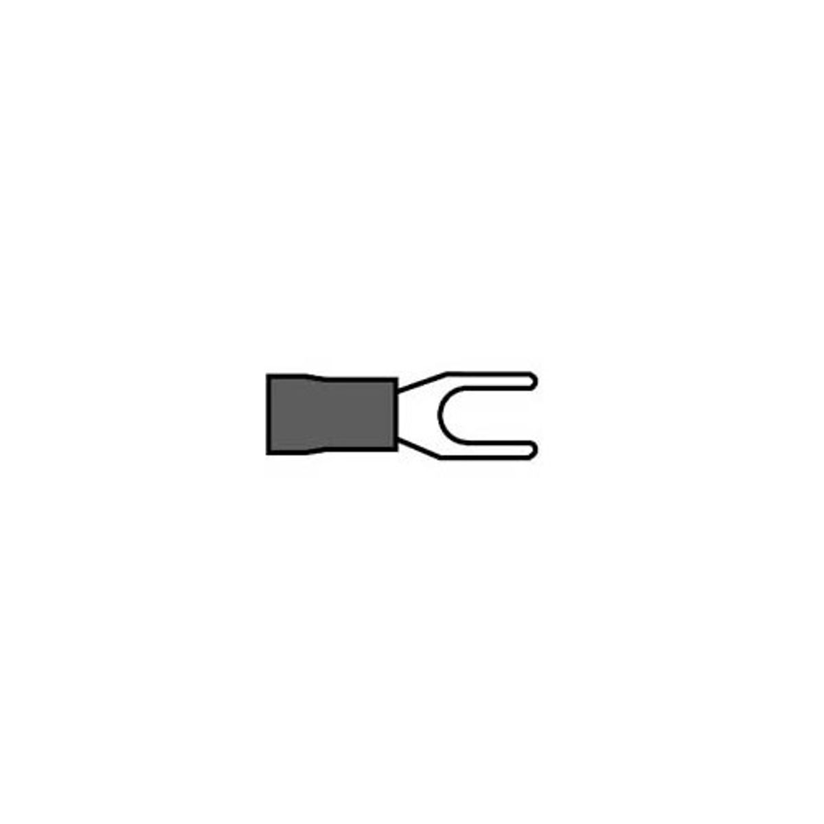 AMC Blue Fork Terminal (4.3mm Wide / 50 Pack)