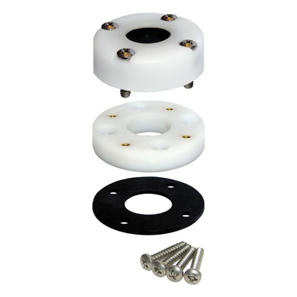 Blue Sea CableClam Plastic Cable Gland Deck Seal (35mm / White)