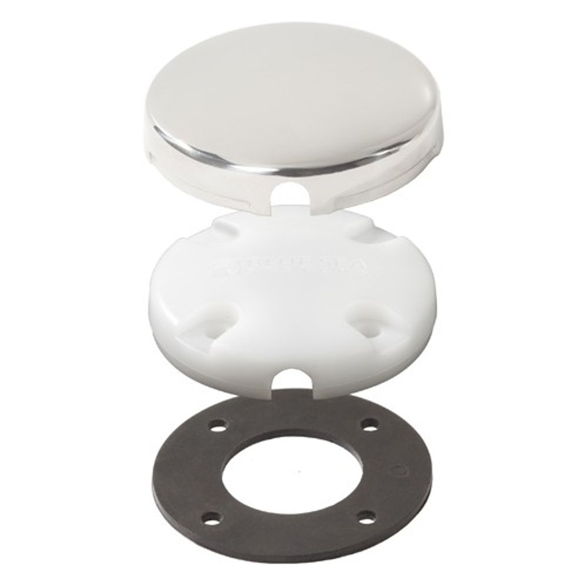 Blue Sea CableClam Side Mount Cable Gland Deck Seal (25mm / Stainless)