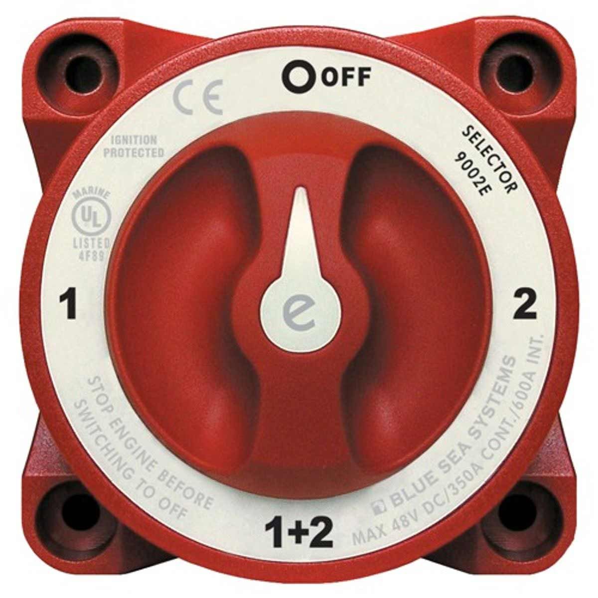 Blue Sea Battery Switch 9001E (350A / 4-Way)