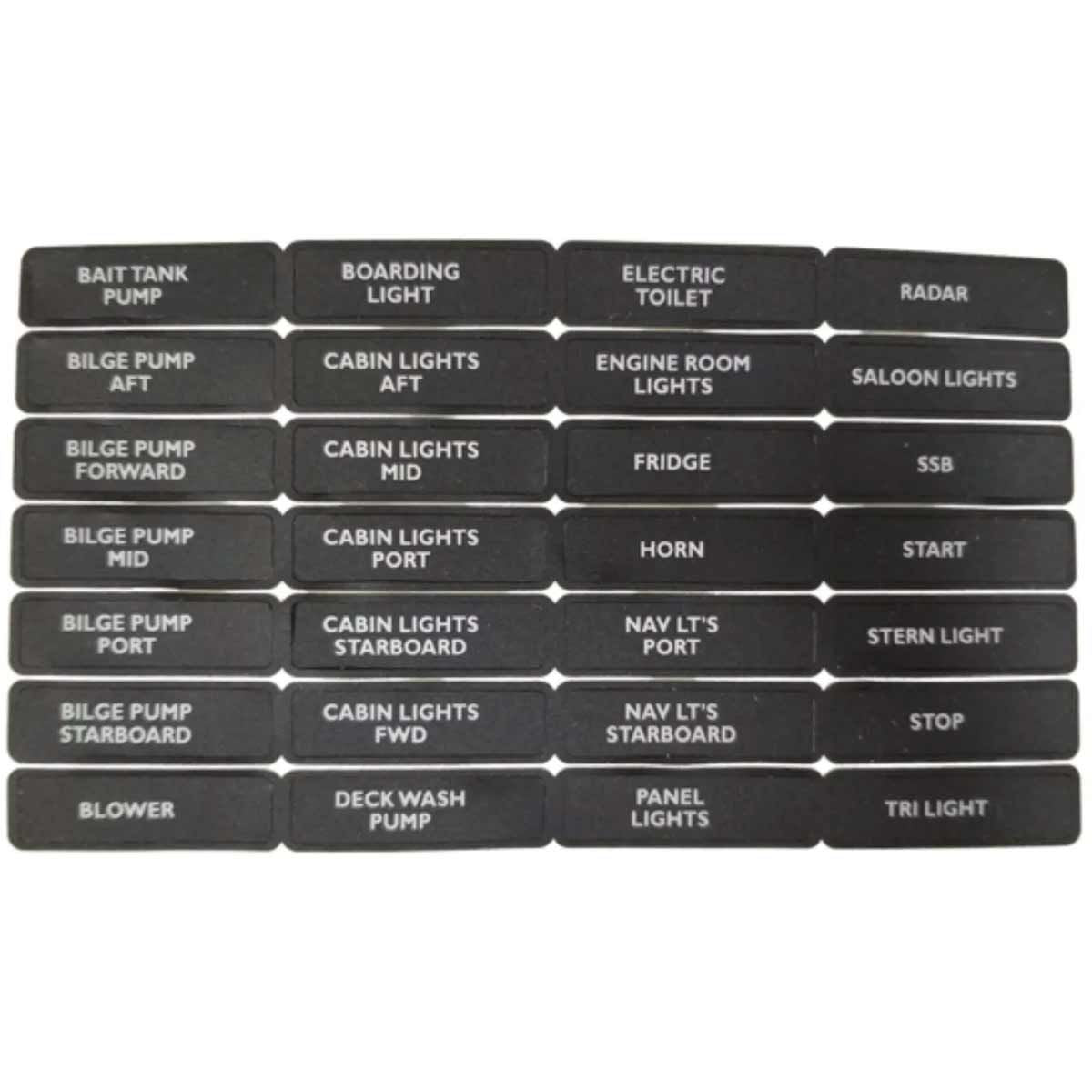 BEP Label Set for Circuit Breaker Panels Set-2N 8-91302