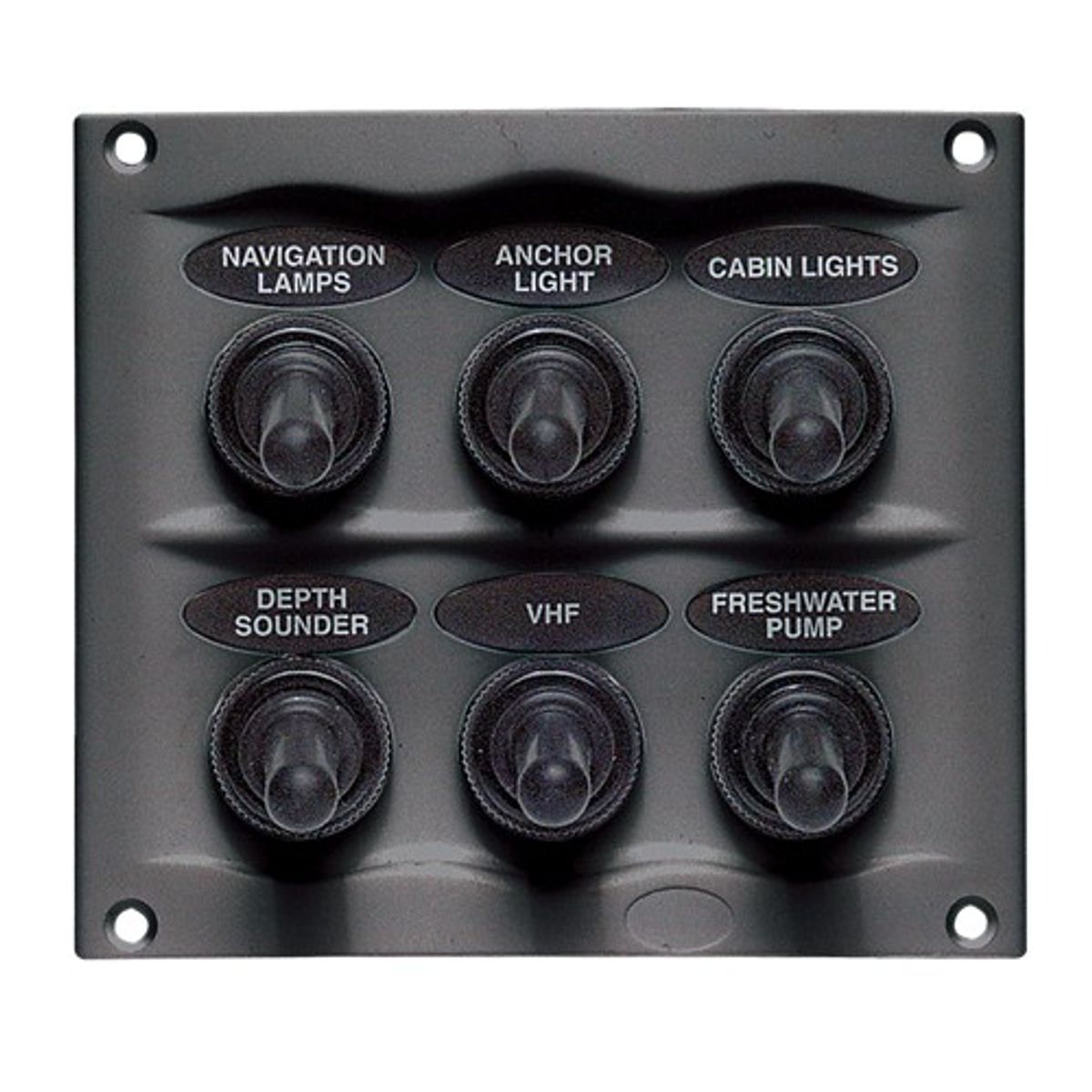 BEP 6-Way Compact Marine Waterproof Panel (Black)
