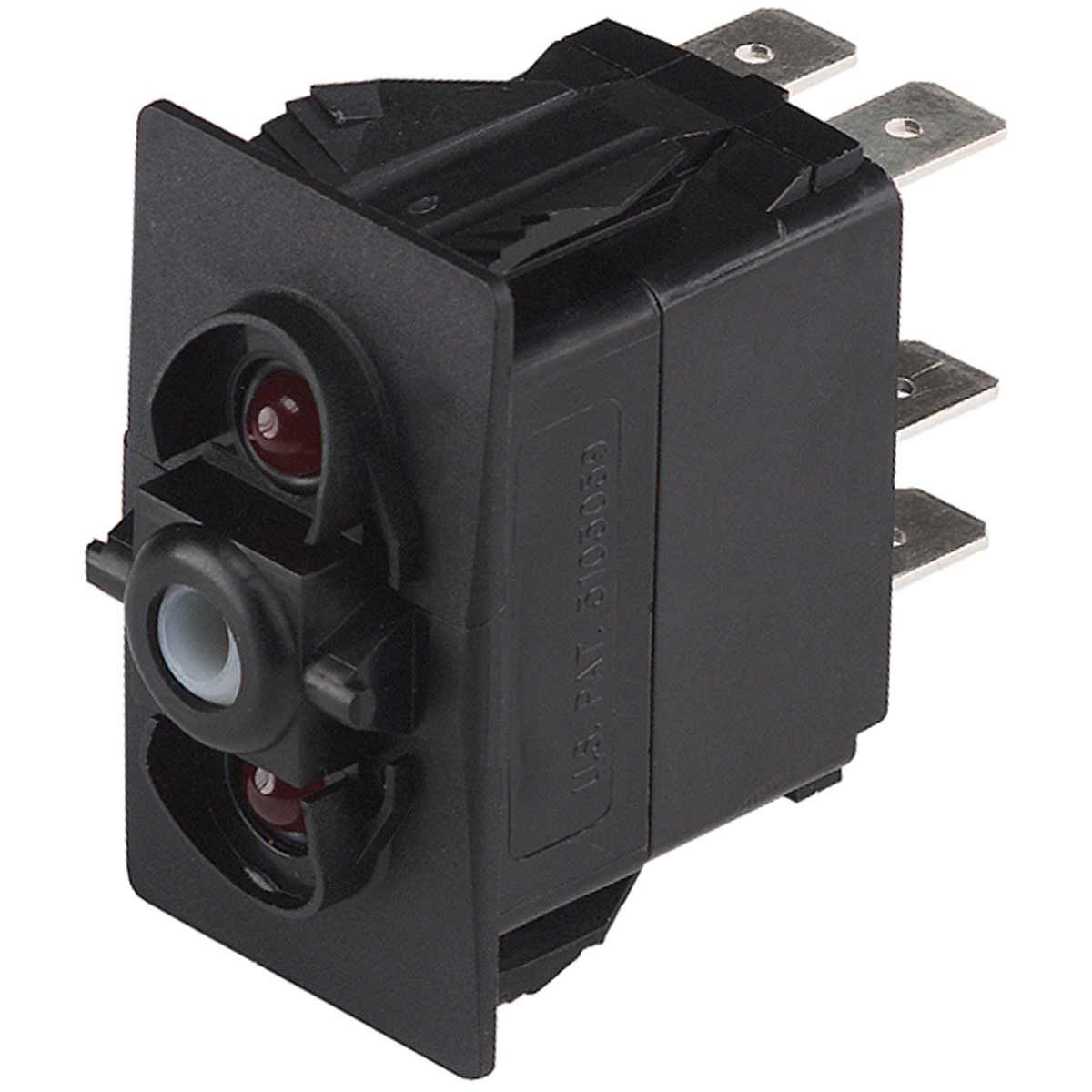 CZone Custom Rocker Switch with Red LED (Momentary On / Off / Mom On)