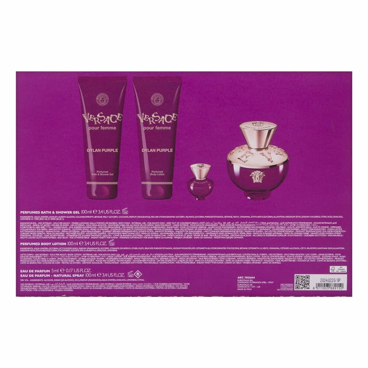 Women's Perfume Set Versace 4 Pieces