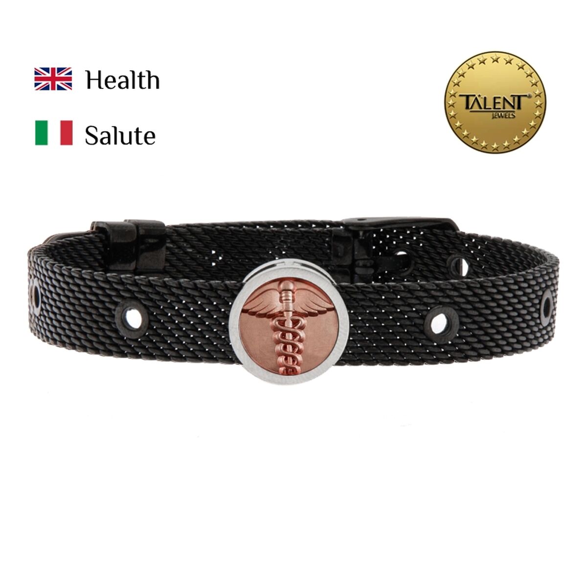 Unisex Bracelet Health Talent Jewels TJA-2-04-02-2-235 Black