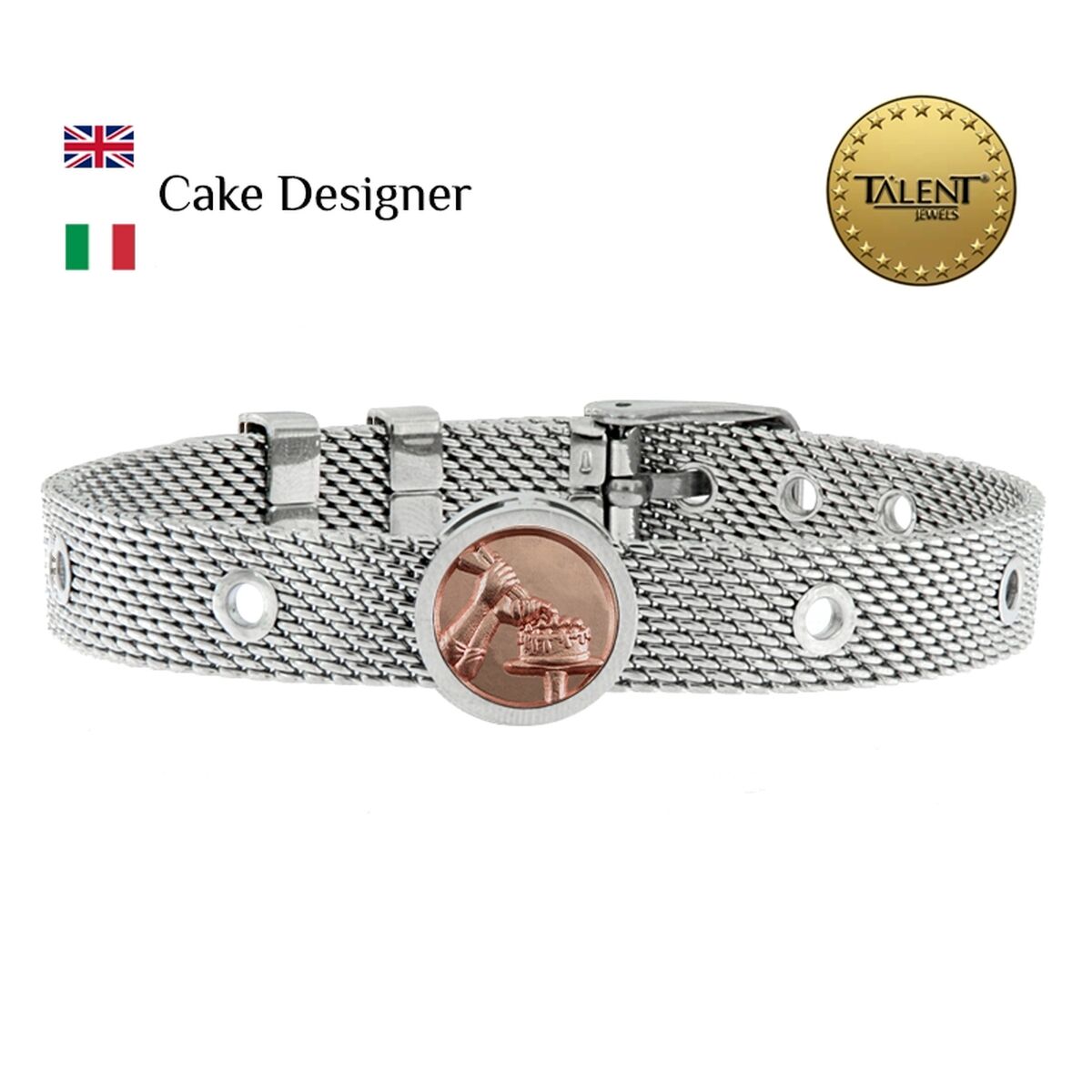 Unisex Bracelet Cake Designer Talent Jewels TJA-3-04-02-1-235 Silver