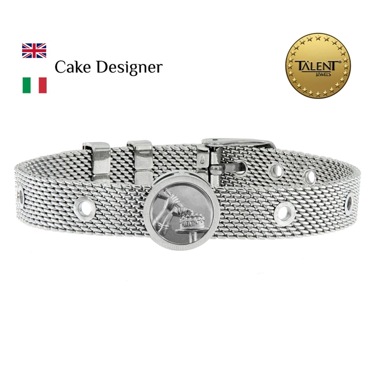 Unisex Bracelet Cake Designer Talent Jewels TJA-3-04-03-1-235 Silver