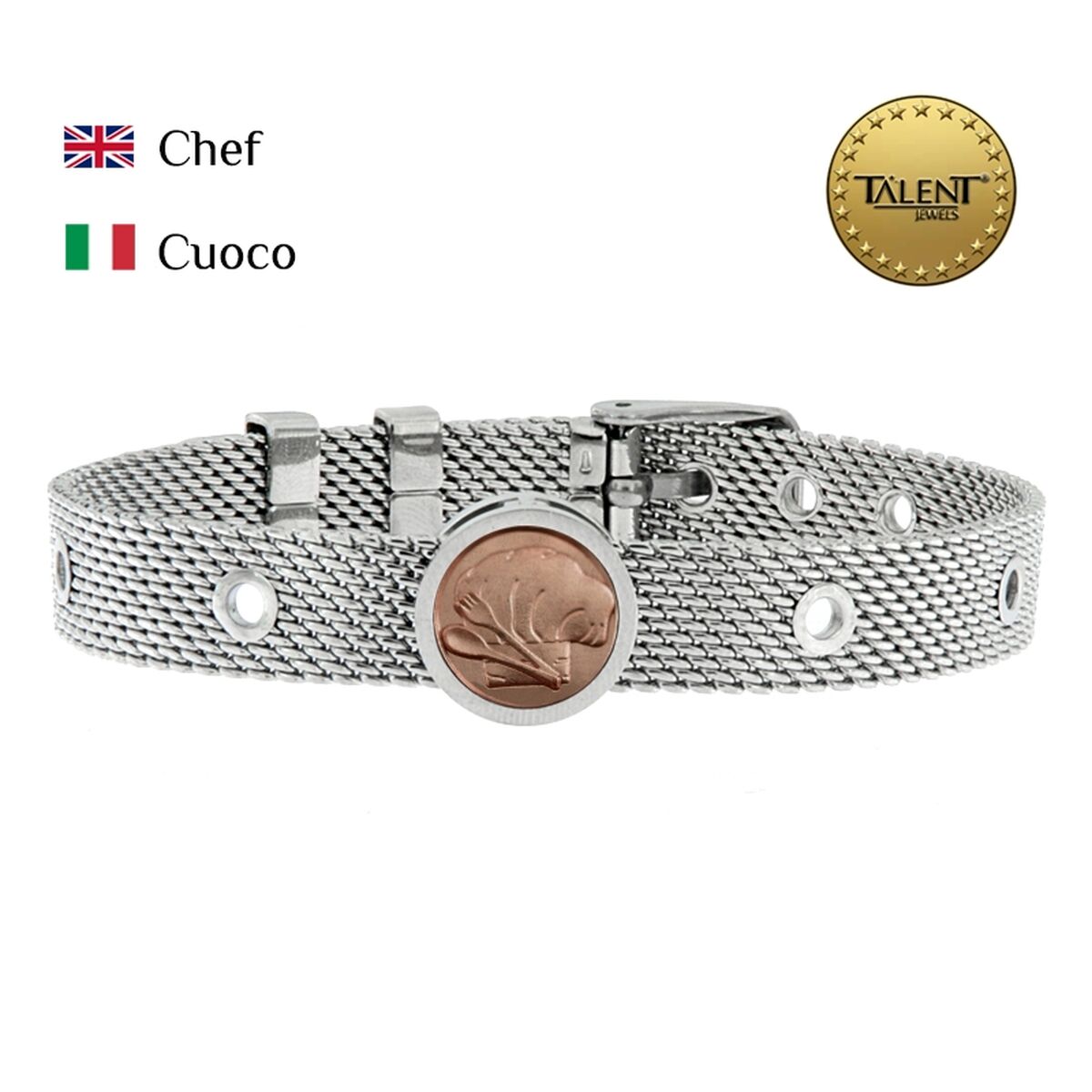 Unisex Bracelet Chef Talent Jewels TJA-3-05-02-1-235 Silver