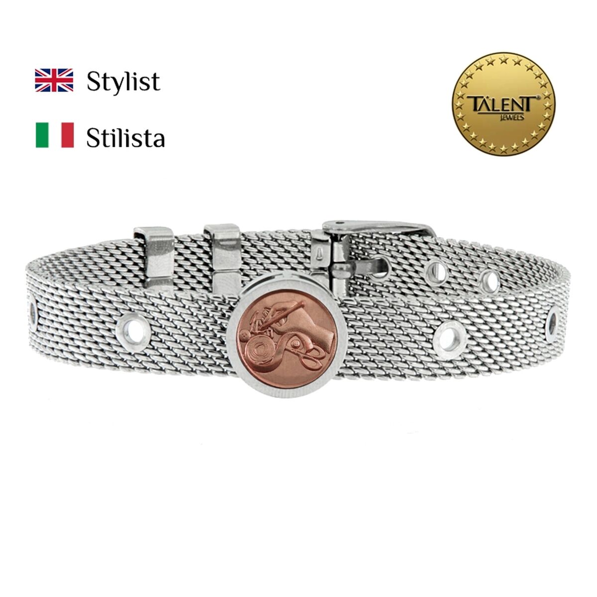 Unisex Bracelet Stylist Talent Jewels TJA-3-16-02-1-235 Silver