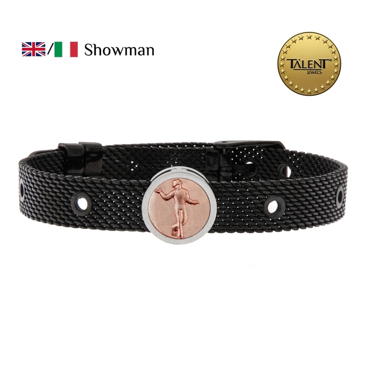 Unisex Bracelet Showman Talent Jewels TJA-3-17-02-2-235 Black