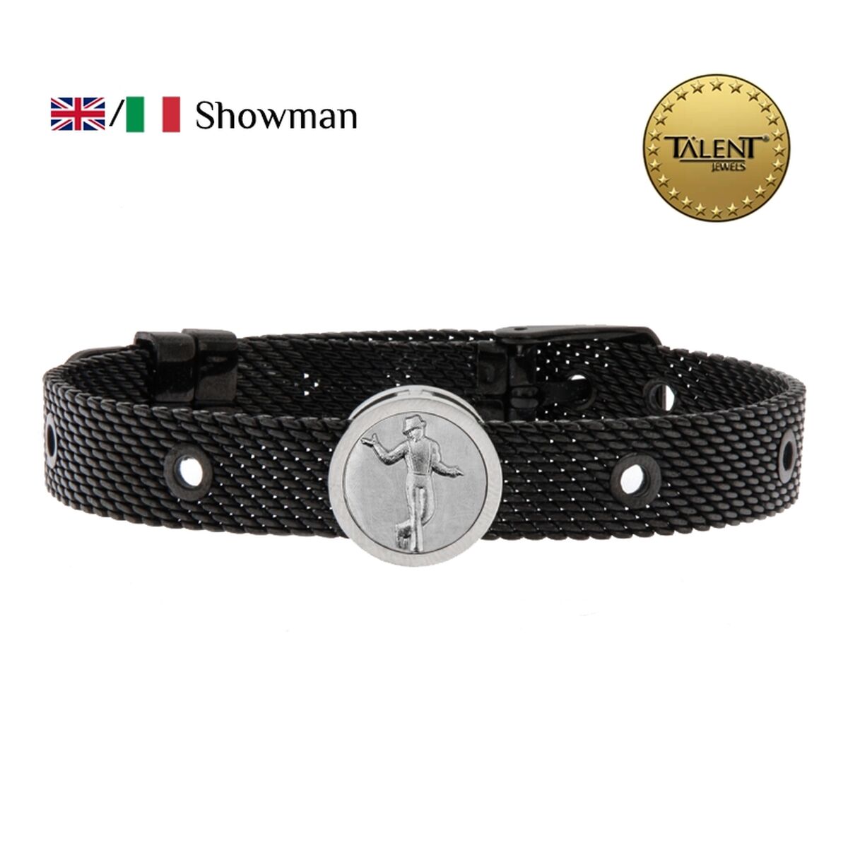 Unisex Bracelet Showman Talent Jewels TJA-3-17-03-2-235 Black