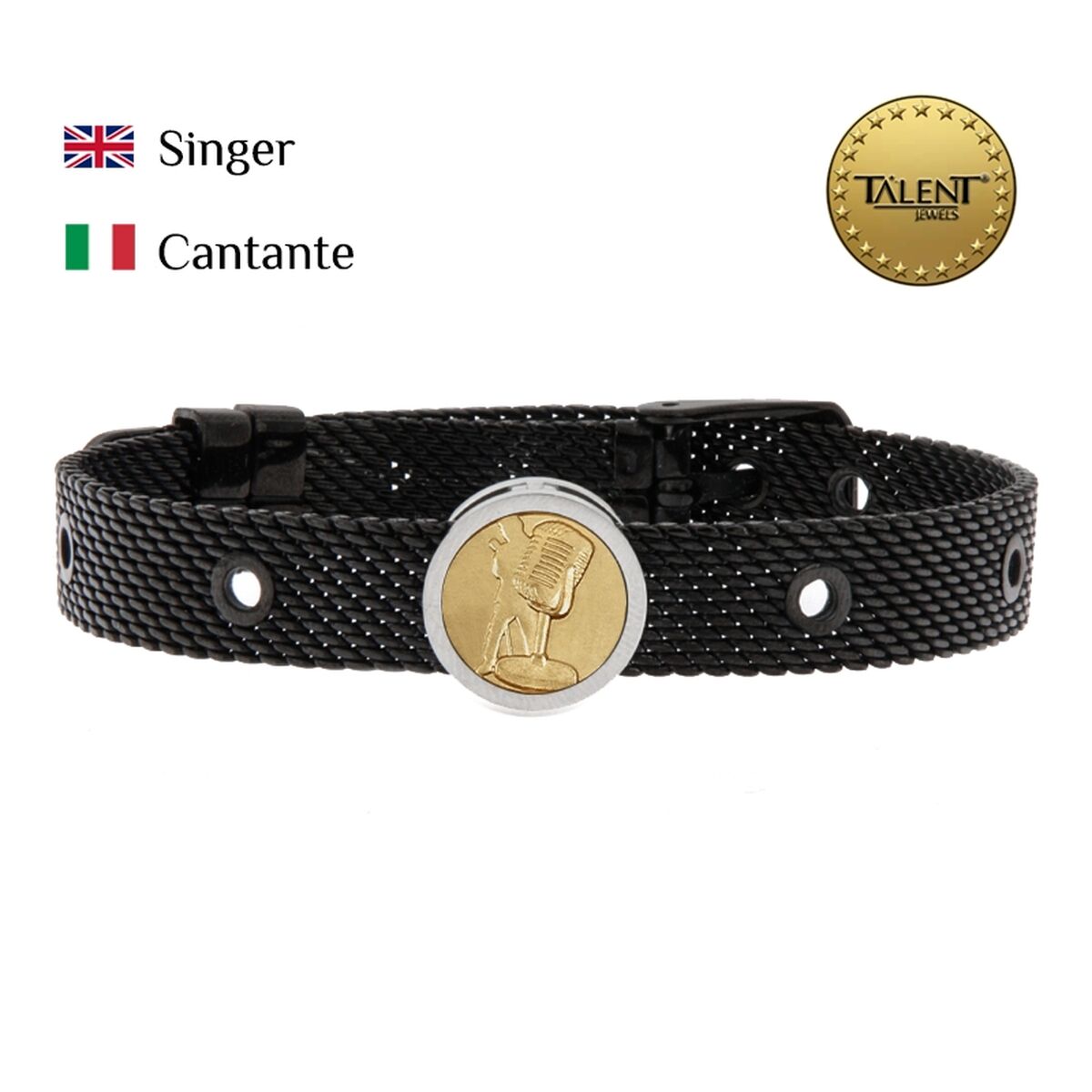 Unisex Bracelet Singer Talent Jewels TJA-4-02-01-2-235 Black