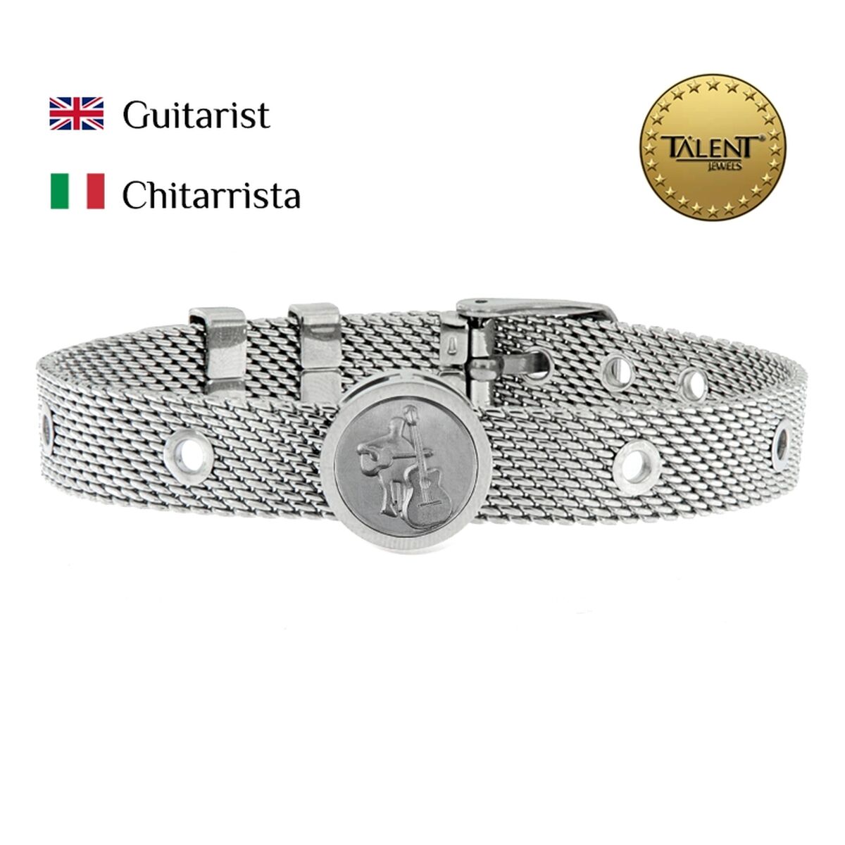 Unisex Bracelet Guitarist Talent Jewels TJA-4-03-03-1-235 Silver