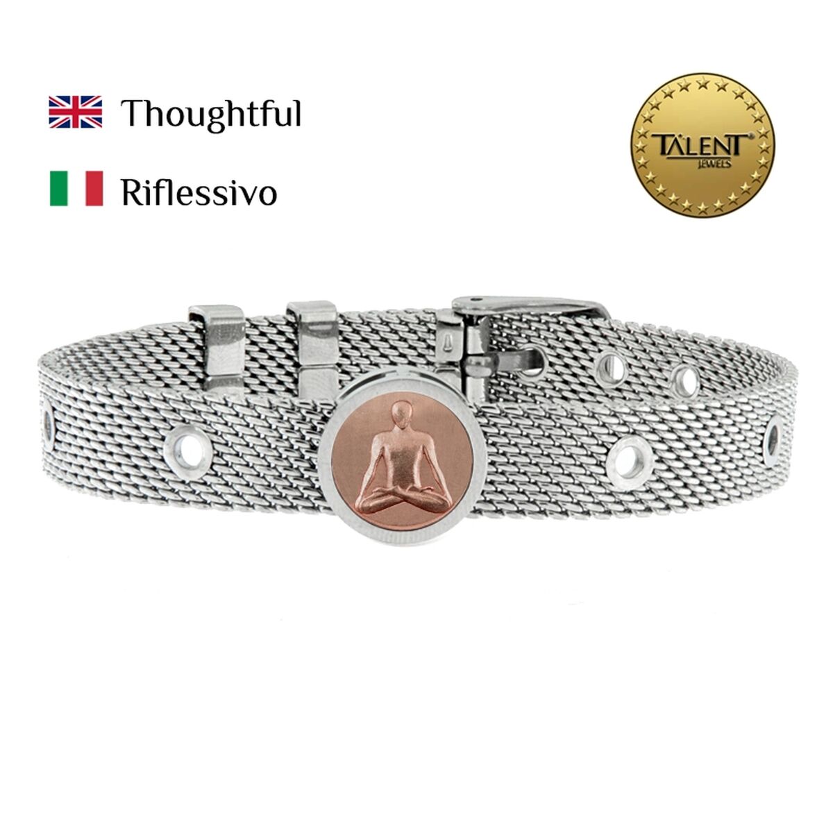 Unisex Bracelet Thoughtful Talent Jewels TJA-5-10-02-1-235 Silver