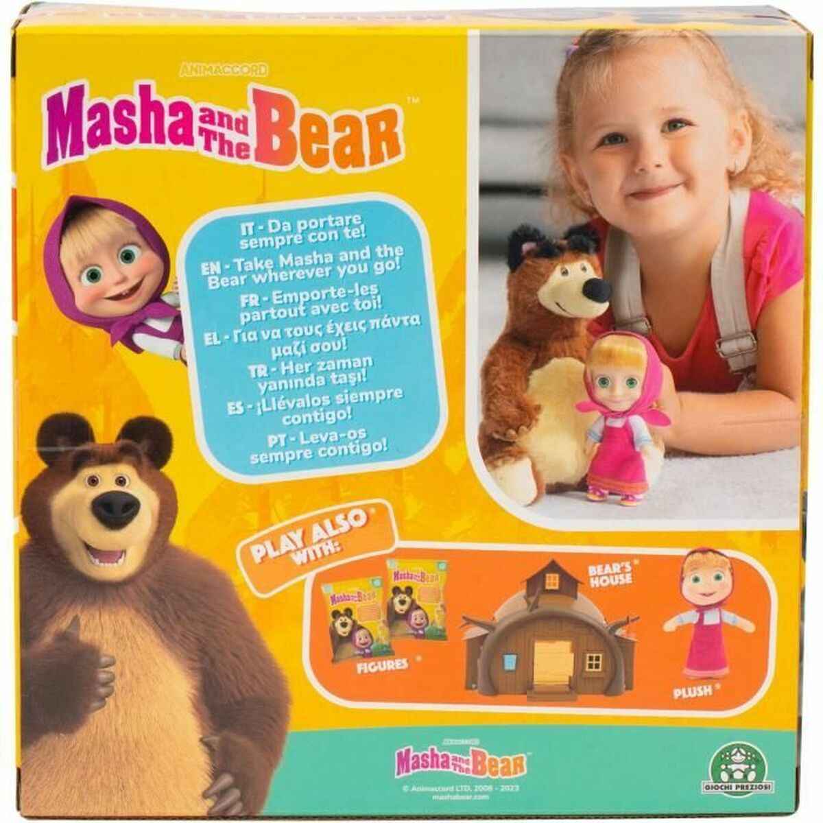 Action Figure MASHA AND THE BEAR MHA21 2 Pieces (2 Units)