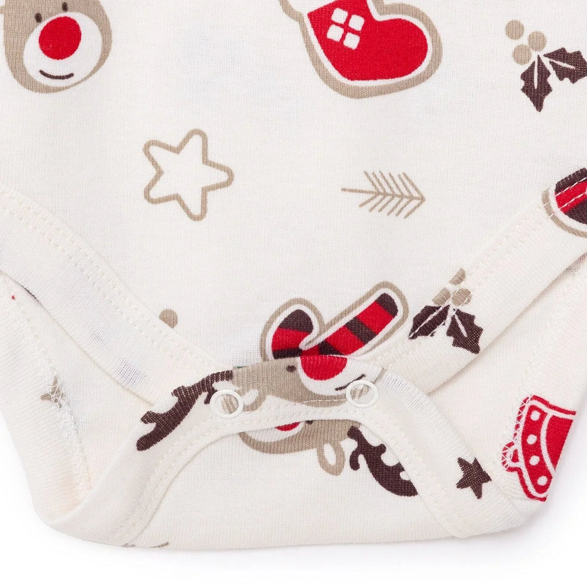 HelloBaby 2 Pack Festive Print Long Sleeve Baby Bodysuits (1-3 Months to 2-3 Years)