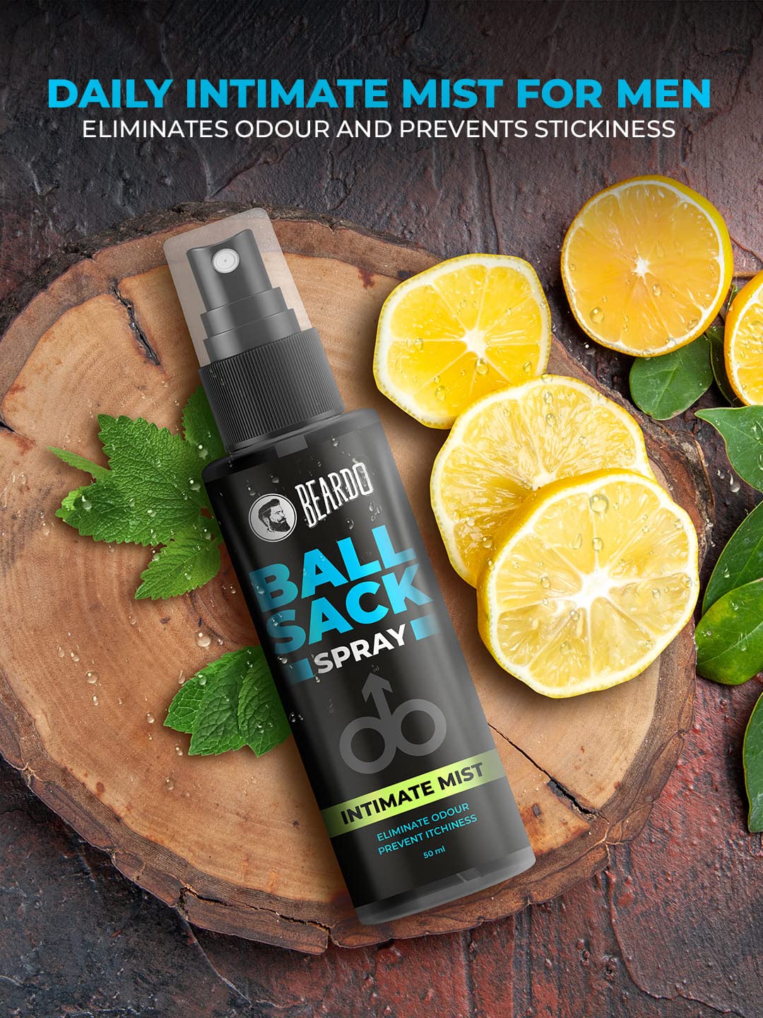 Beardo Men's Intimate Care Spray 50ml - Fresh, Clean, Odor-Free