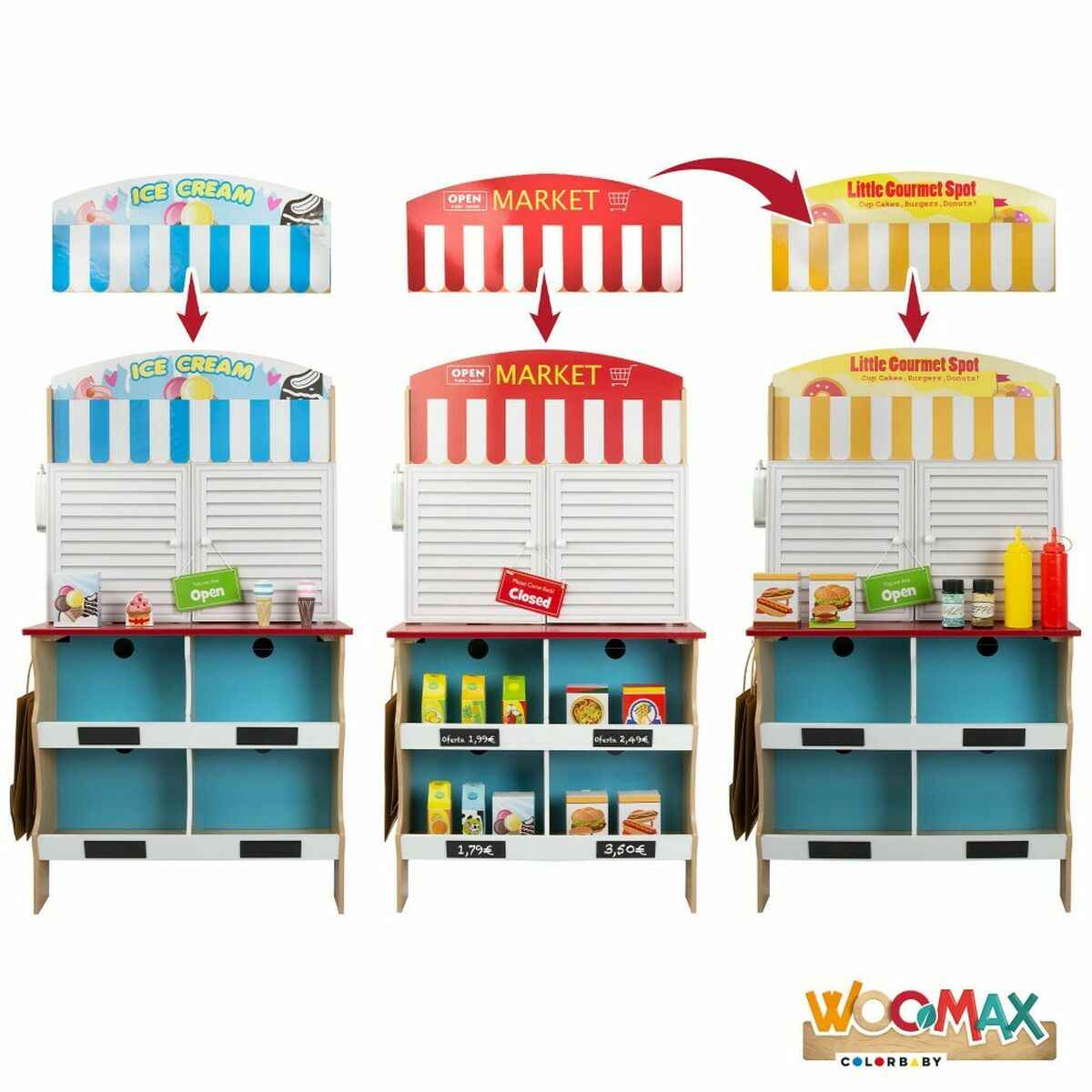 Toy kitchen Woomax Ice cream 60 x 40 x 109 cm