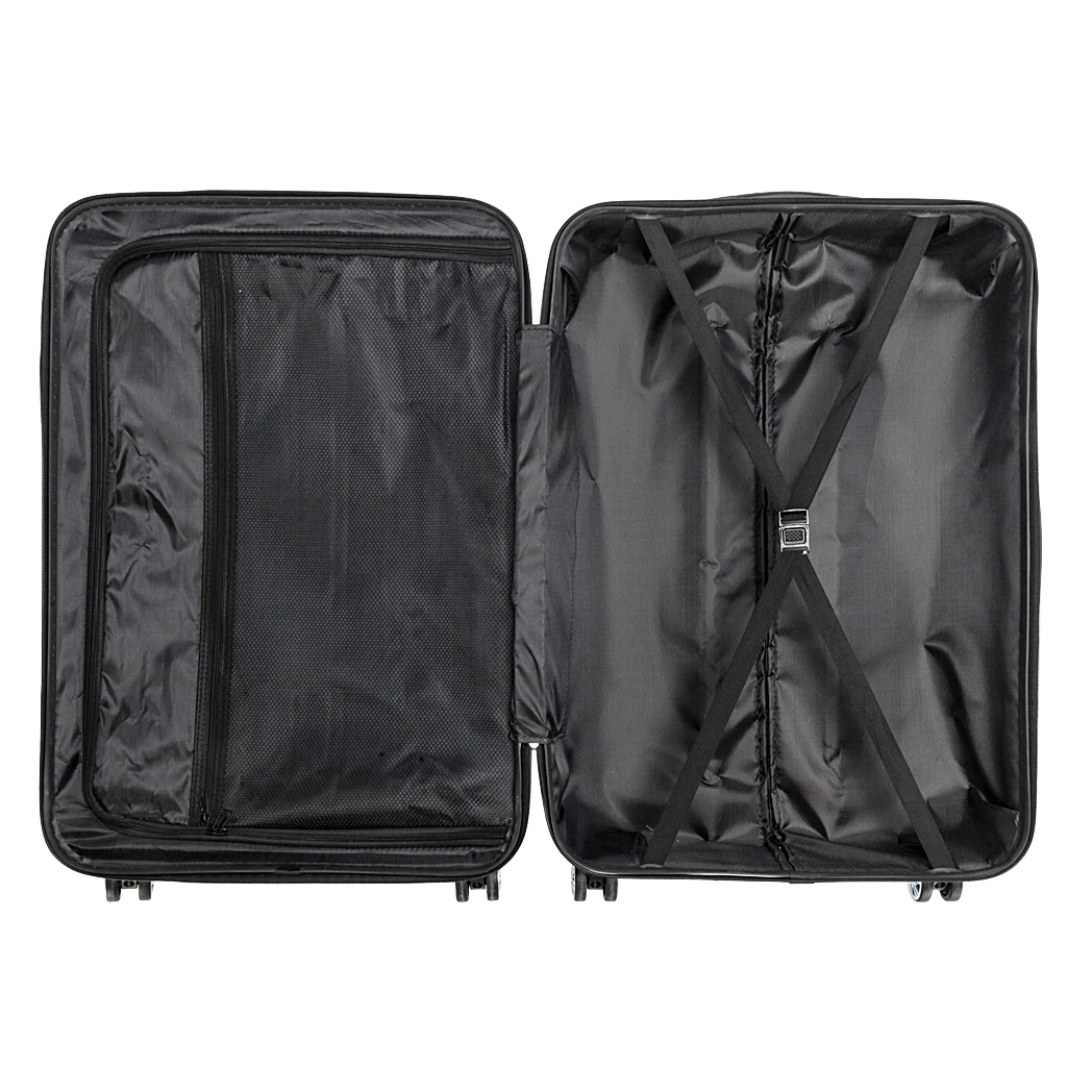 3 Pcs Suitcase Lightweight ABS Carry-on Hand Luggage 4 Spinner Wheels Trolley Case