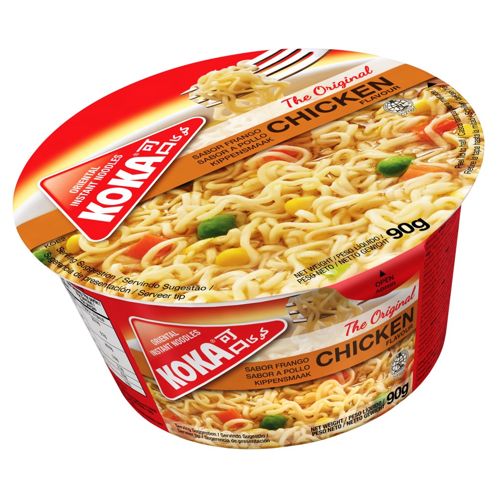 12 x Koka Chicken Flavour Oriental Instant Noodles 90G