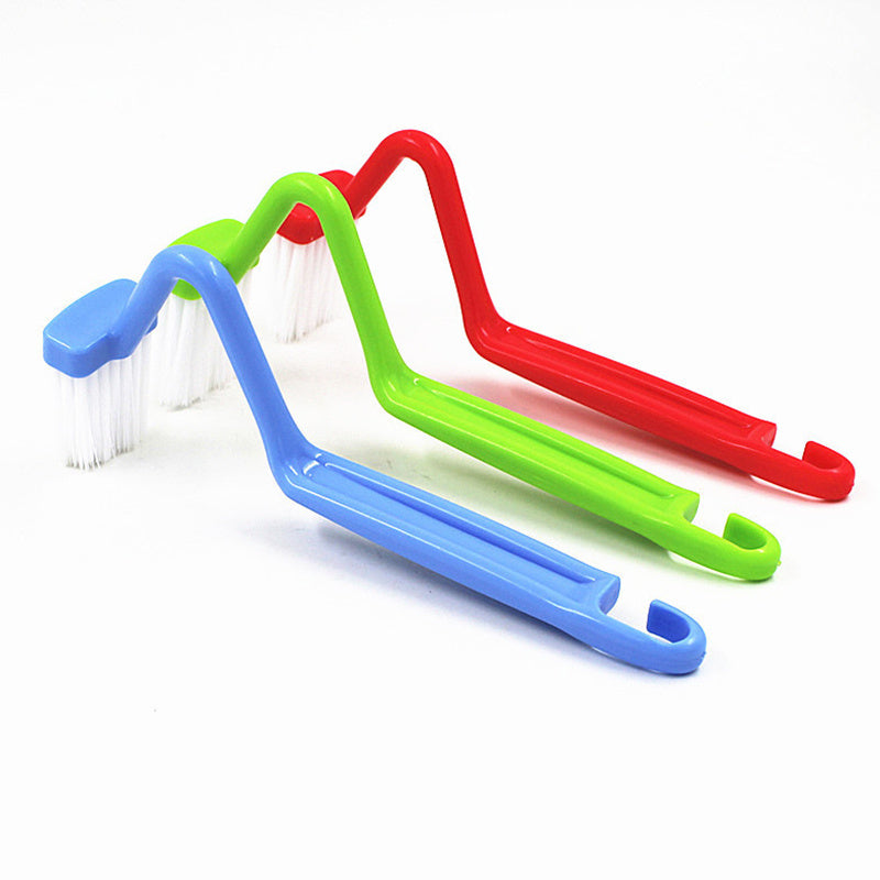 Japanese Household Cleaning Brush With Curved Handle