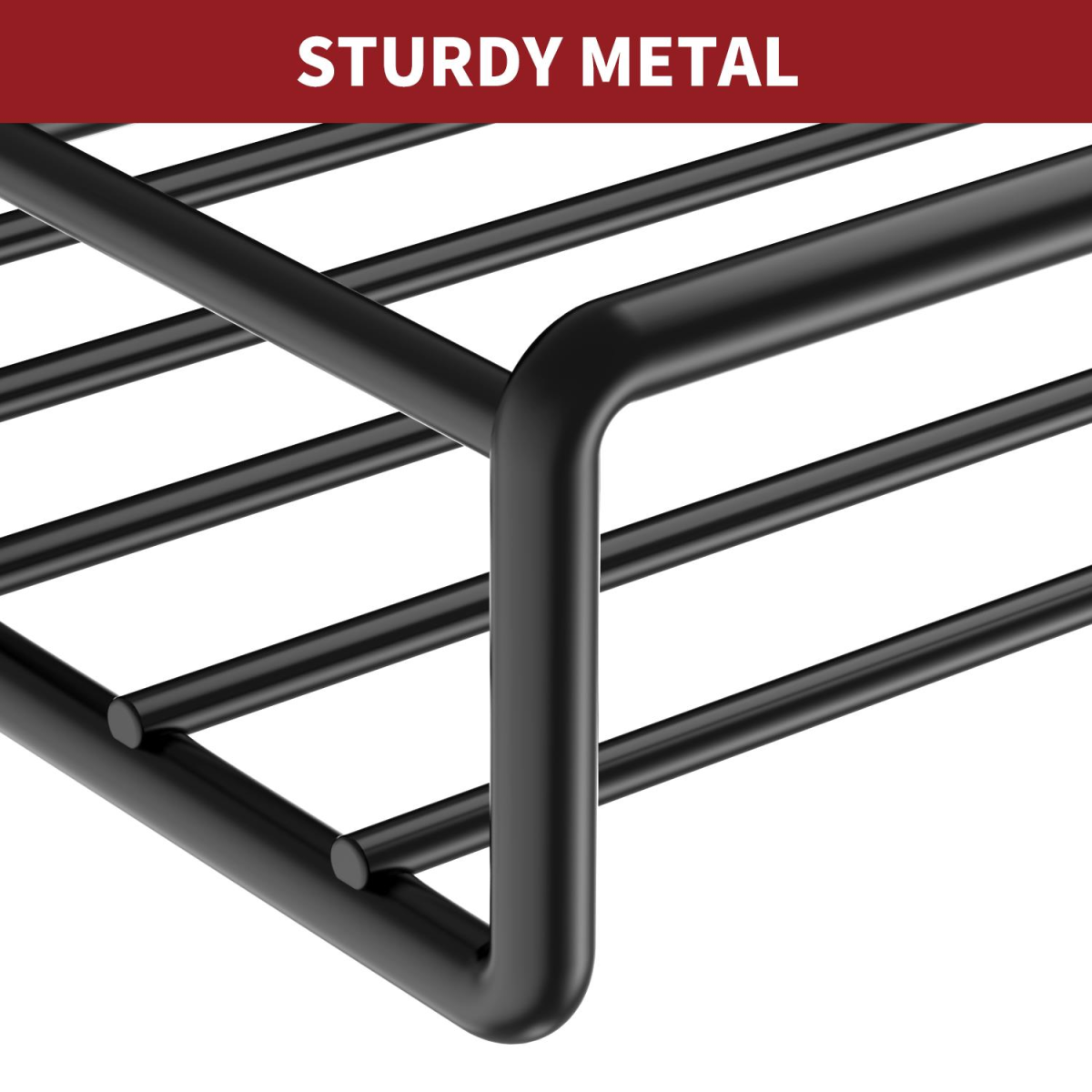 VINSANI 4pc MAGNETIC SPICE RACK METAL SHELF 1010421