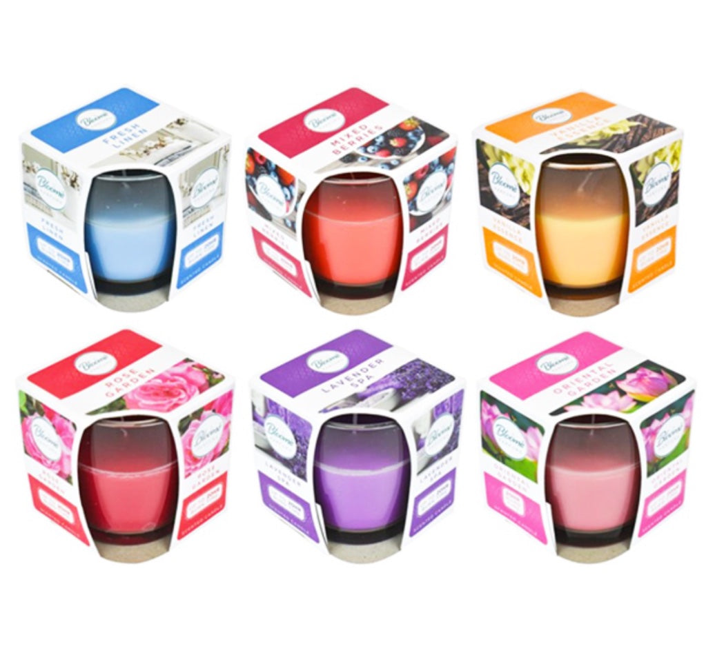 Bloome glass candle