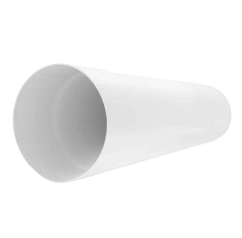 100mm Vent Duct Round Pipe Rigid PVC 50cm DIY Tool Accessory Home and Garden Use