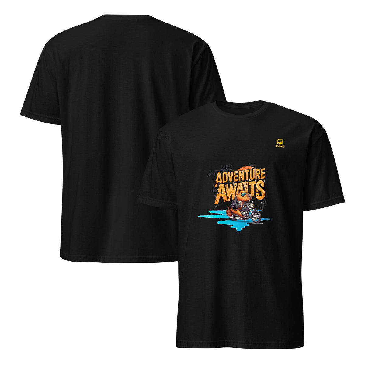 Summer Loose Short Sleeves T-shirt Men's And Women's Round Neck