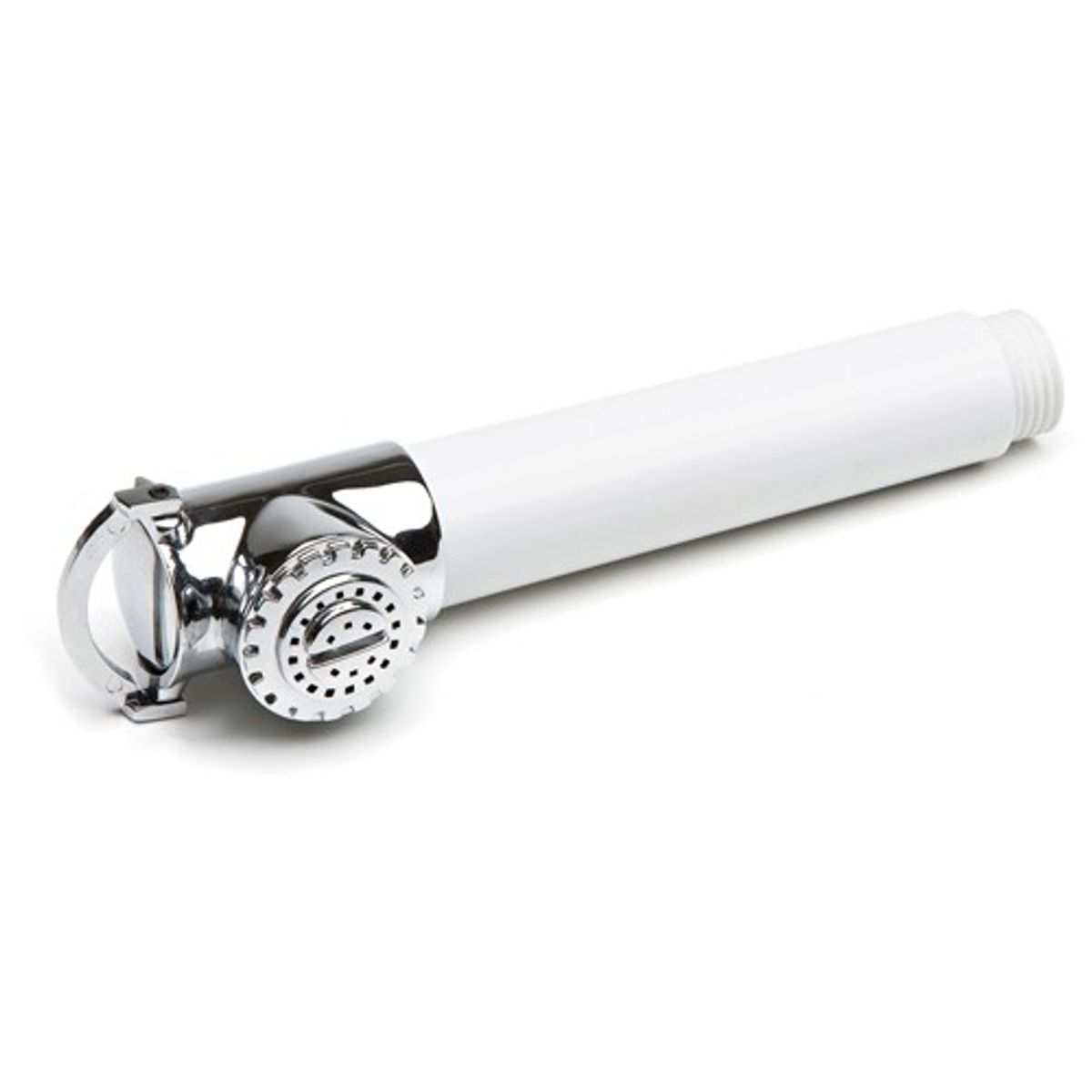 Can Straight Shower Head in White (1/2" BSP Male)